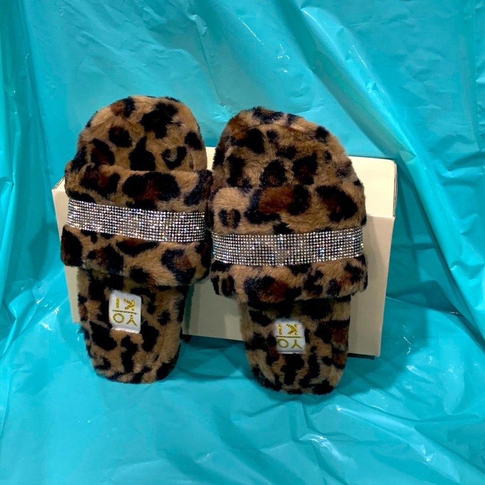 Rhinestone blush slipper
